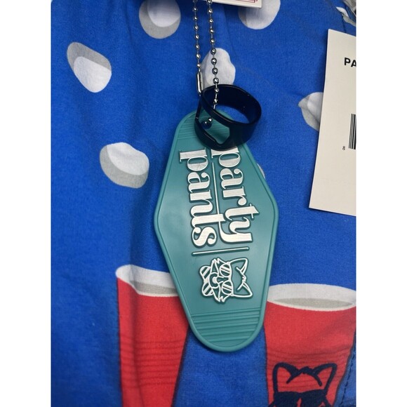 Men’s Party Pants Swim Beach Trunks Blue Pong XL NWT - Picture 5 of 7